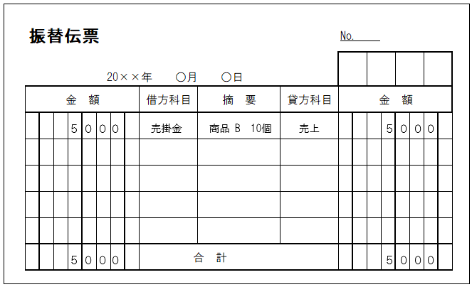 振替伝票 - オフィス用品